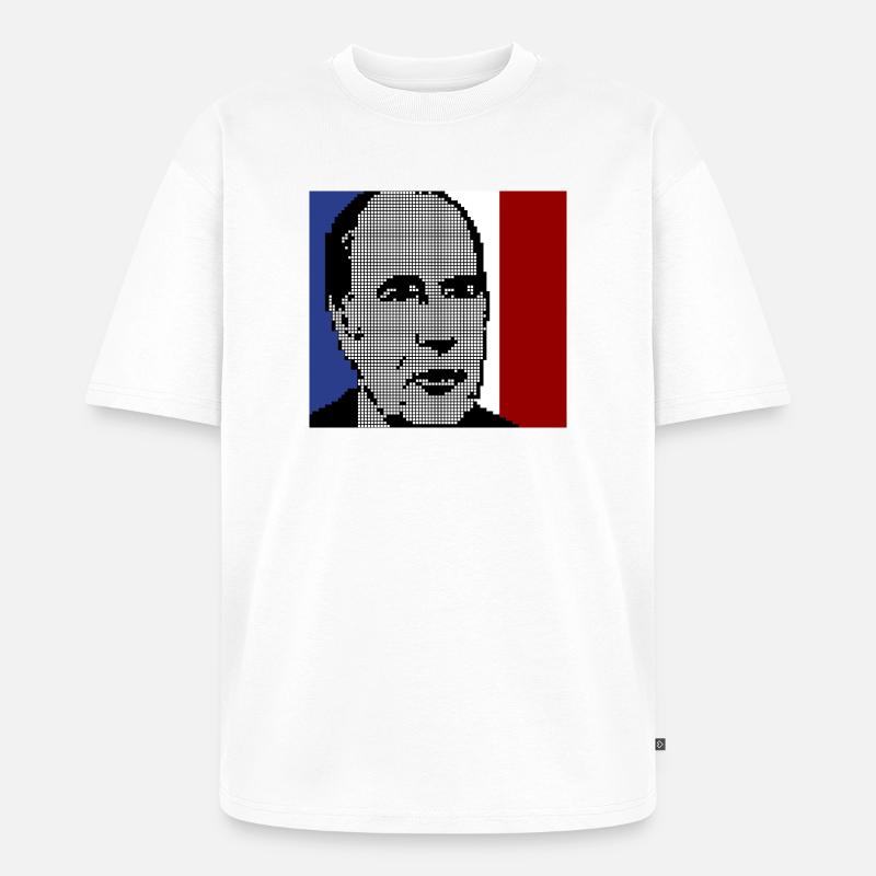 Mitterrand 1981 - T-shirt Premium bio oversize Unisexe - blanc