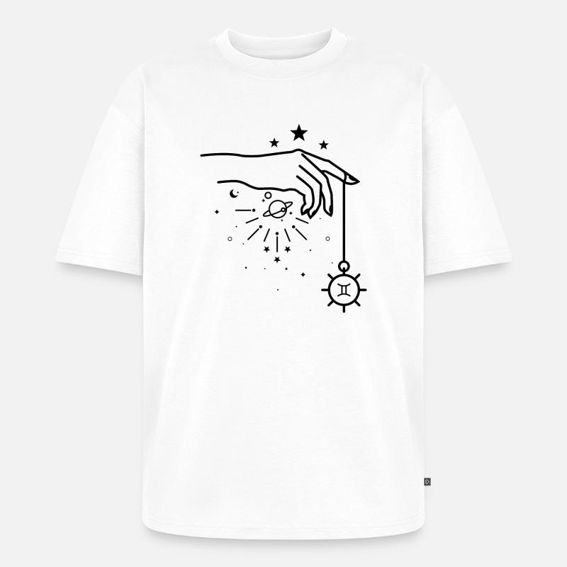 Warten auf Design-Upload - Unisex Premium Oversized Bio T-Shirt - Weiß