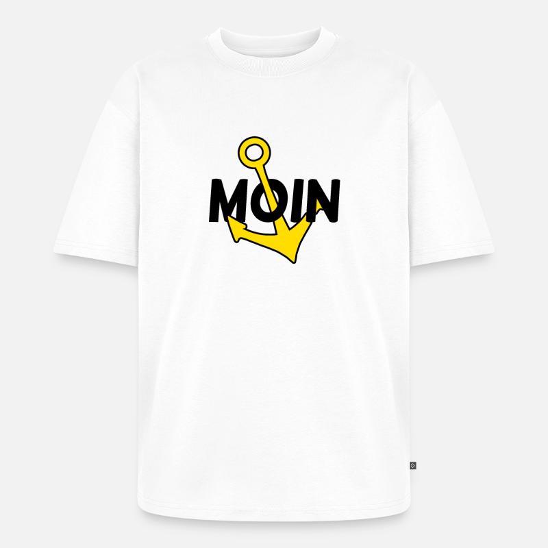 Anker Moin - Unisex Premium Oversized Bio T-Shirt - Weiß