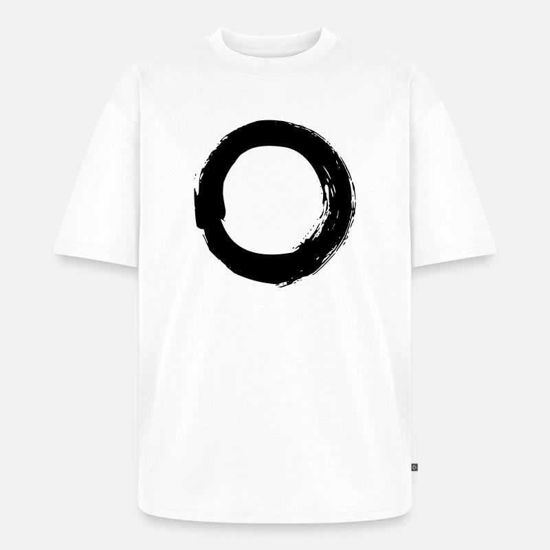 Enso - Unisex Premium Oversized Bio T-Shirt - Weiß