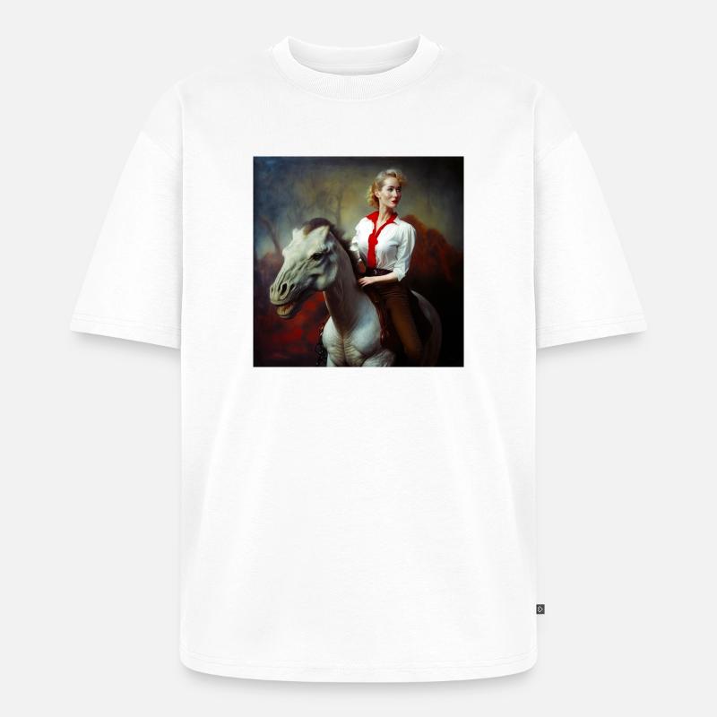 Prüfstandsfahrer 01 - Unisex Premium Oversized Bio T-Shirt - Weiß