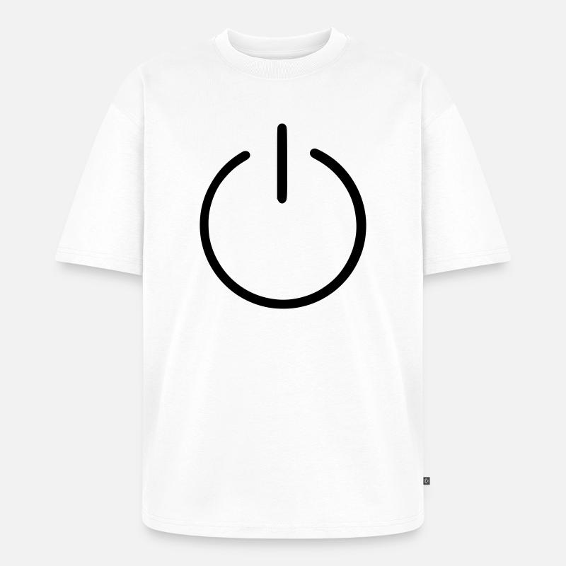 Ein uns Aus Knopf - Unisex Premium Oversized Bio T-Shirt - Weiß
