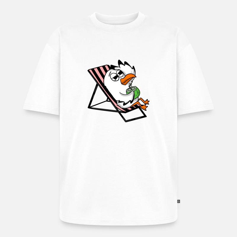 Gull - Unisex Premium Oversized Organic T-Shirt - white
