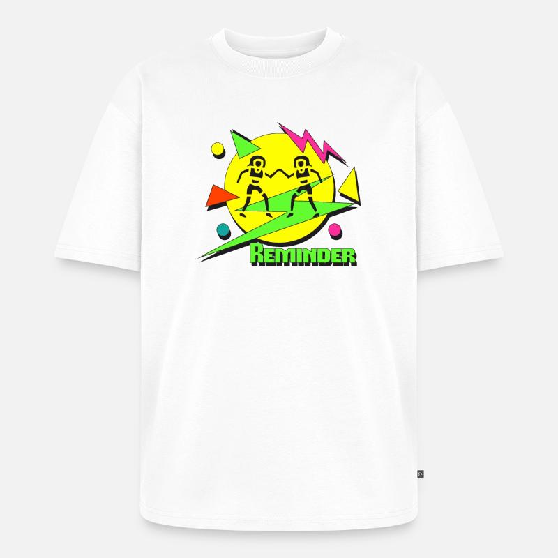 Reminder 80s - Unisex Premium Oversized Bio T-Shirt - Weiß