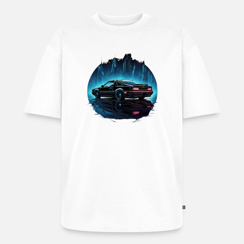 Kit car - Unisex Premium Oversized Organic T-Shirt - white