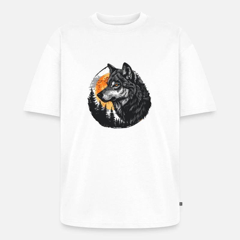 Wolfsblut - Unisex Premium Oversized Bio T-Shirt - Weiß