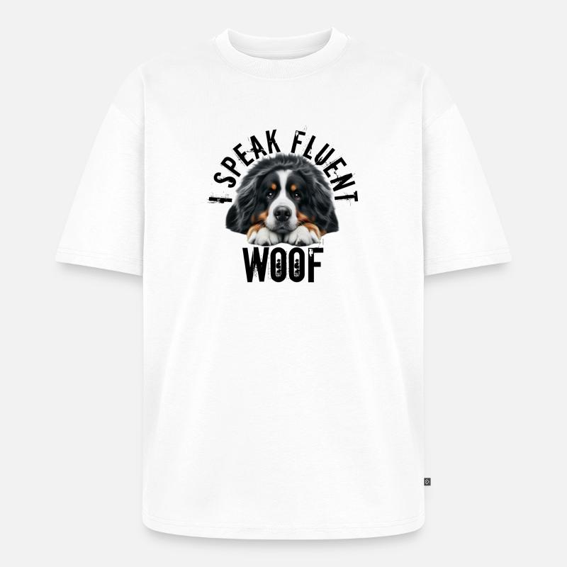 Berner Sennenhund - Unisex Premium Oversized Bio T-Shirt - Weiß