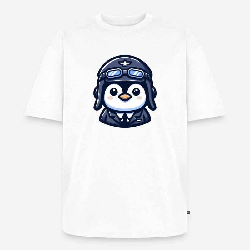 Flug der Eispiloten - Unisex Premium Oversized Bio T-Shirt - Weiß