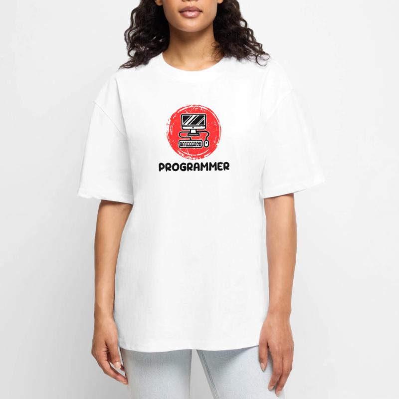 Développeur informatique Programmeur Code Scripting T-shirt Premium bio oversize Unisexe