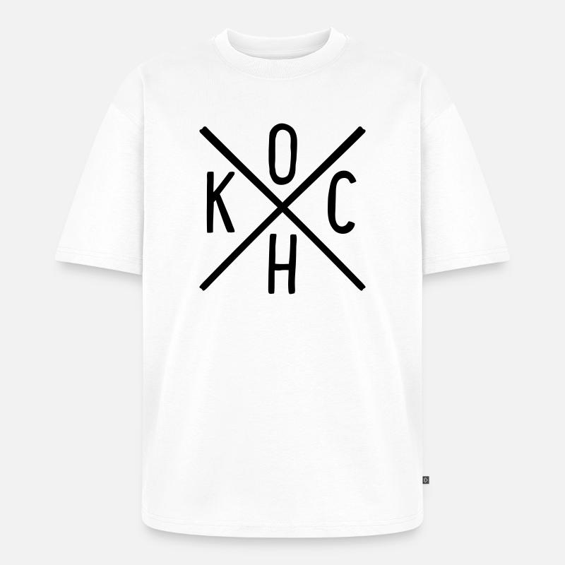 Cuire - T-shirt Premium bio oversize Unisexe - blanc