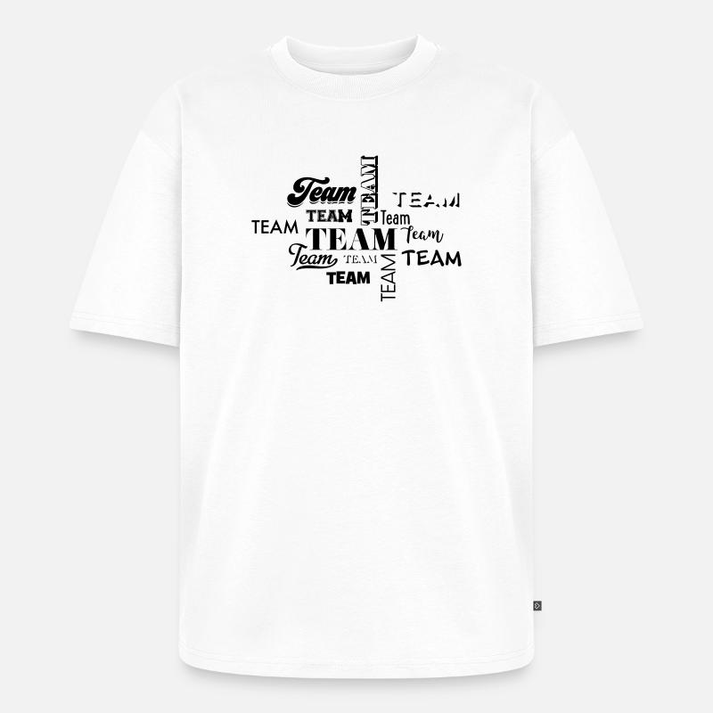 Team - Unisex Premium Oversized Organic T-Shirt - white