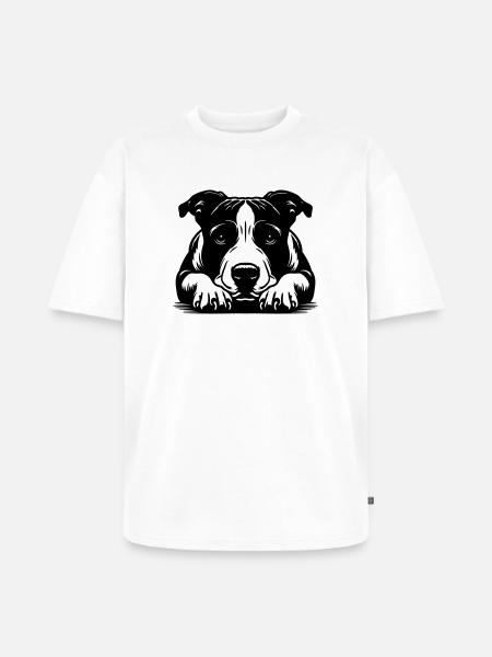 American Staffordshire Terrier - Unisex Premium Oversized Organic T-Shirt - white