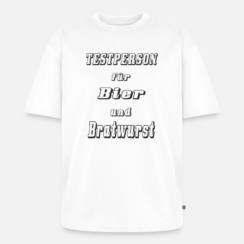 Testperson 1 - Unisex Premium Oversized Bio T-Shirt - Weiß