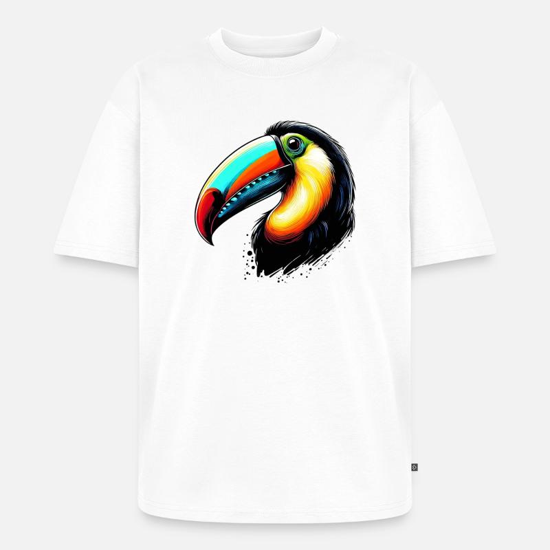 Tukan - Unisex Premium Oversized Bio T-Shirt - Weiß