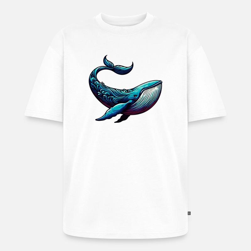 Wal - Unisex Premium Oversized Bio T-Shirt - Weiß
