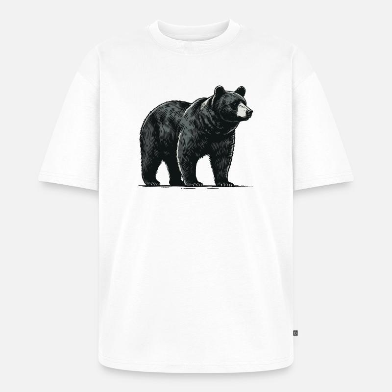 Baribal - T-shirt Premium bio oversize Unisexe - blanc