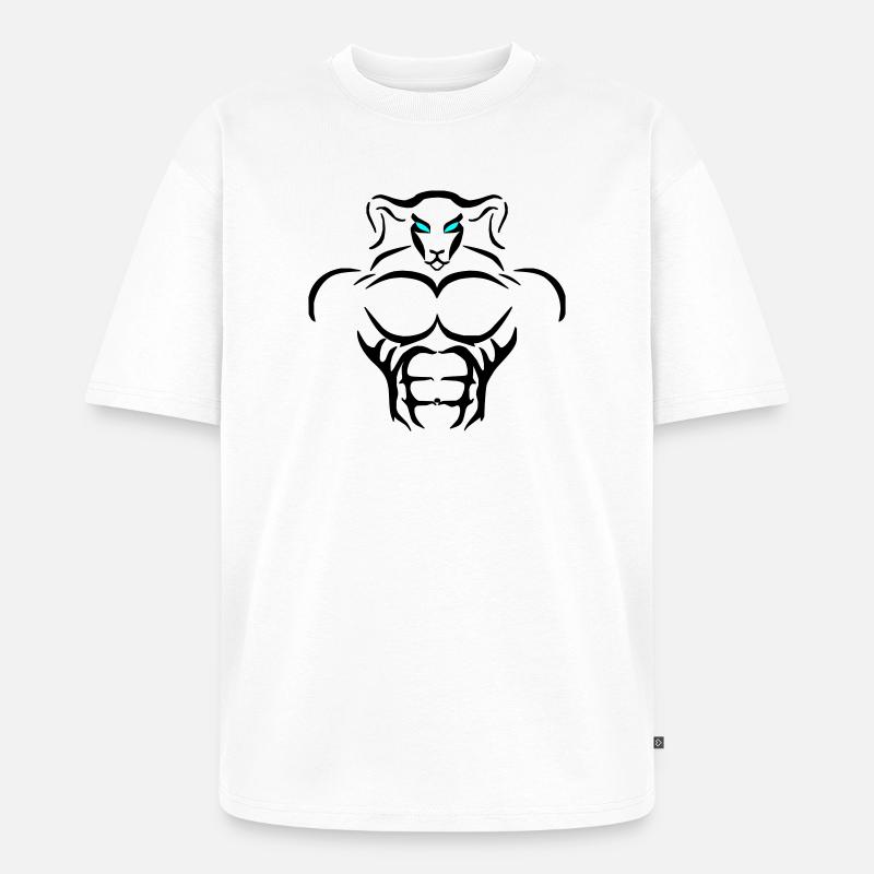 Alpha Aries Deluxe - Unisex Premium Oversized Bio T-Shirt - Weiß