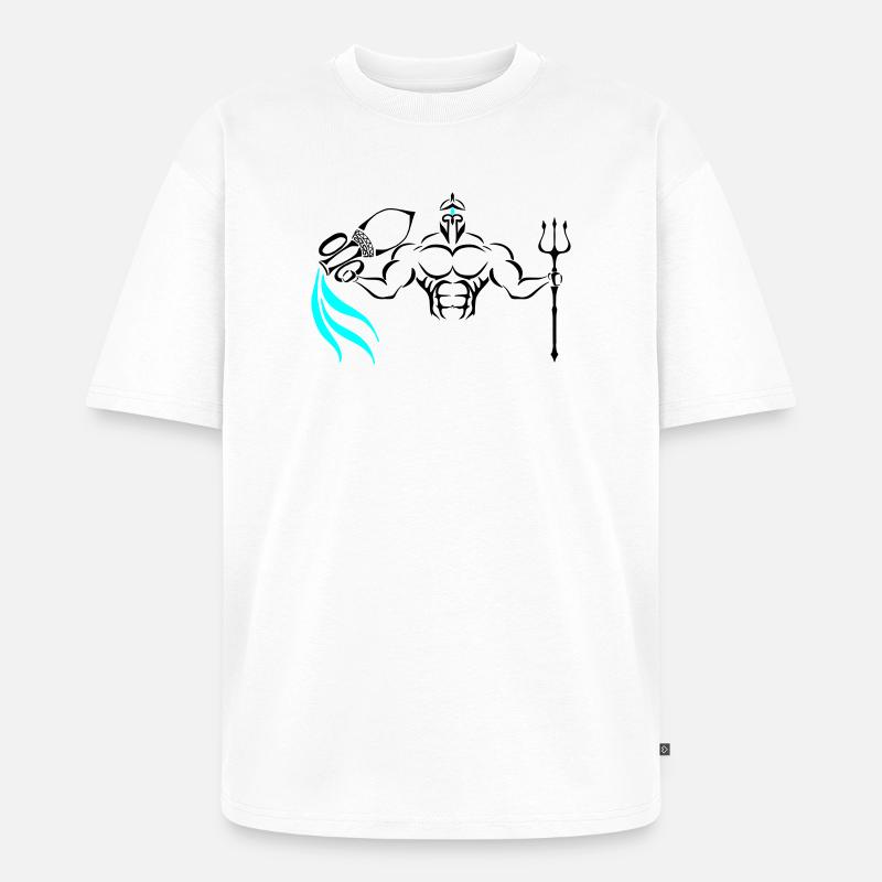 Alpha Aquarius Deluxe - Unisex Premium Oversized Bio T-Shirt - Weiß
