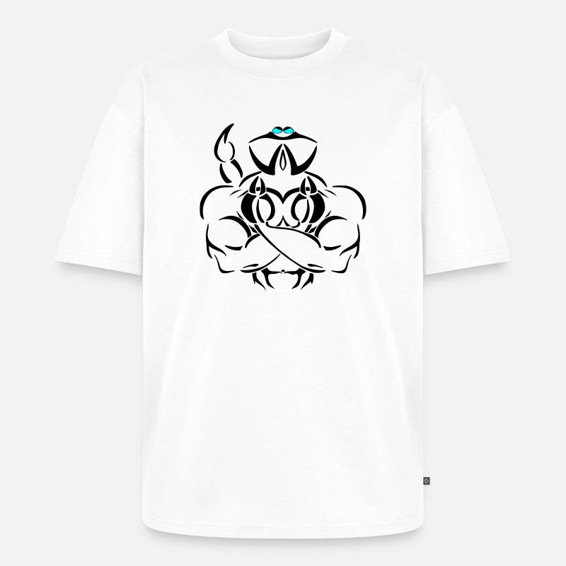 Alpha scorpio Deluxe - Unisex Premium Oversized Bio T-Shirt - Weiß