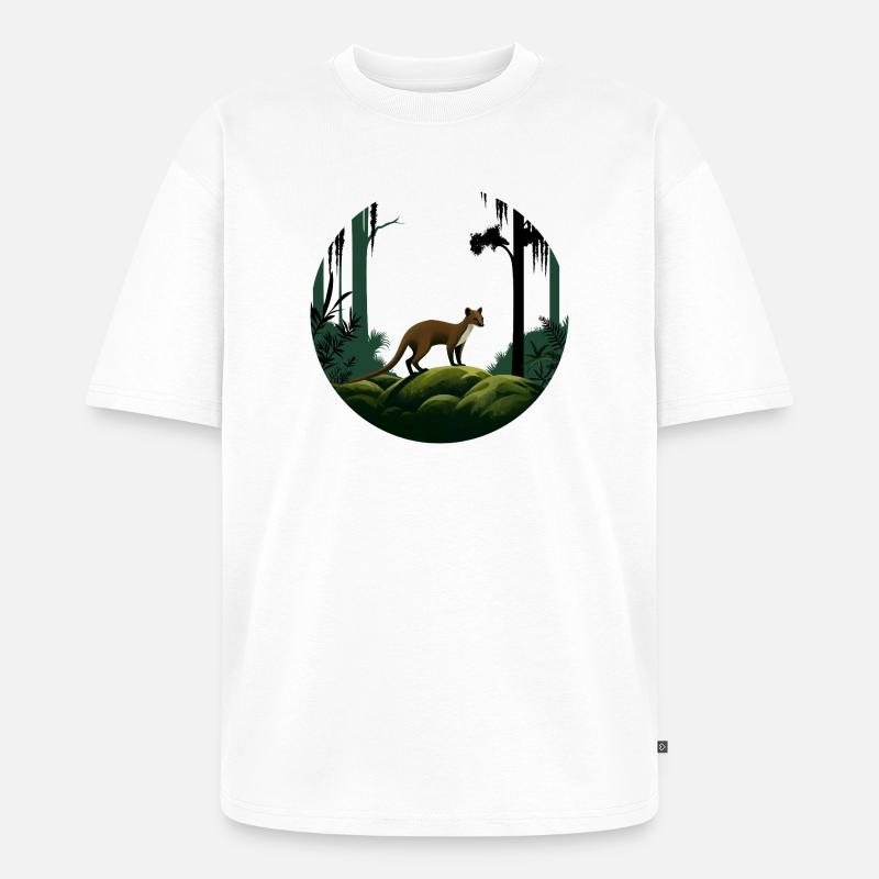 Fossa - Unisex Premium Oversized Bio T-Shirt - Weiß