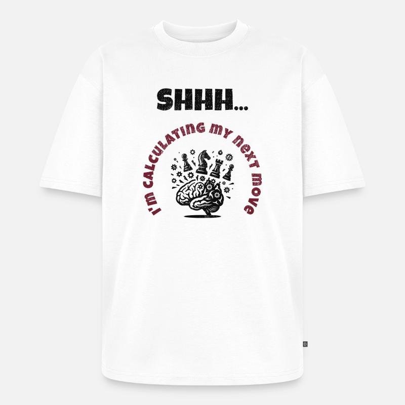 Berechnungsmodus Ein - Unisex Premium Oversized Bio T-Shirt - Weiß