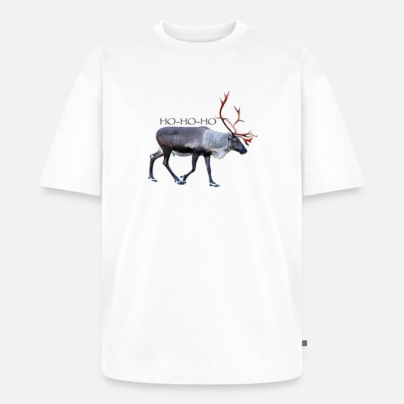 HOHOHO - Unisex Premium Oversized Bio T-Shirt - Weiß