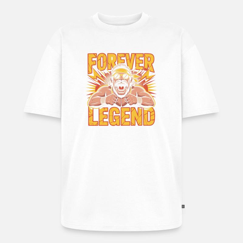 Forever Legend - Unisex Premium Oversized Organic T-Shirt - white
