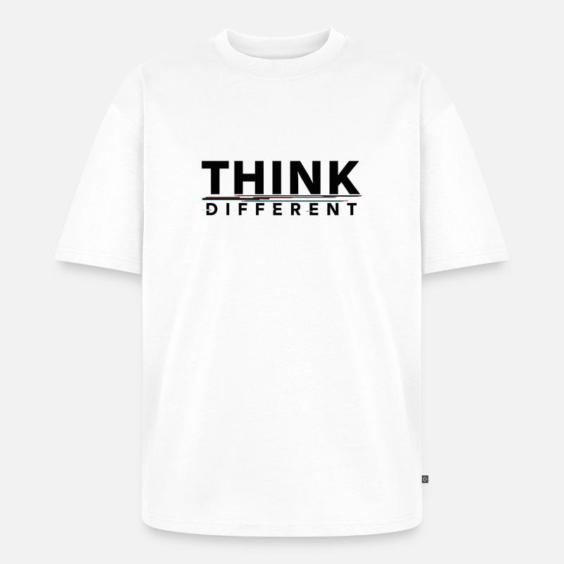 Responsabiliser Penser différemment Conception de motivation - T-shirt Premium bio oversize Unisexe - blanc