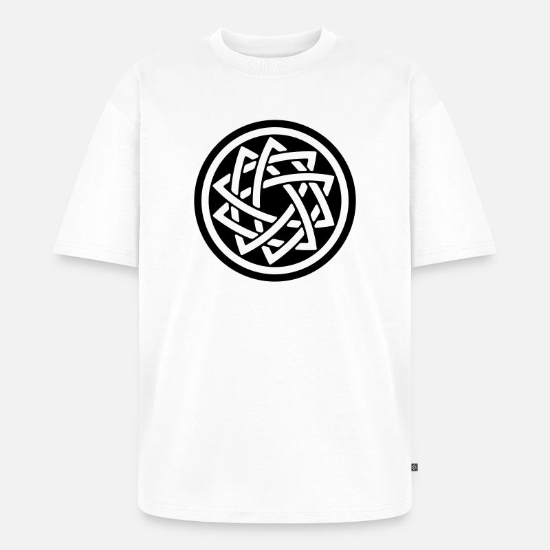 DOUBLE STAR - Unisex Premium Oversized Bio T-Shirt - Weiß