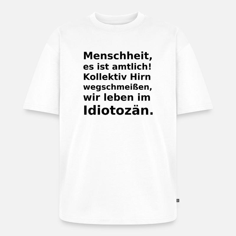 Une nouvelle ère s’est ouverte ! - T-shirt Premium bio oversize Unisexe - blanc