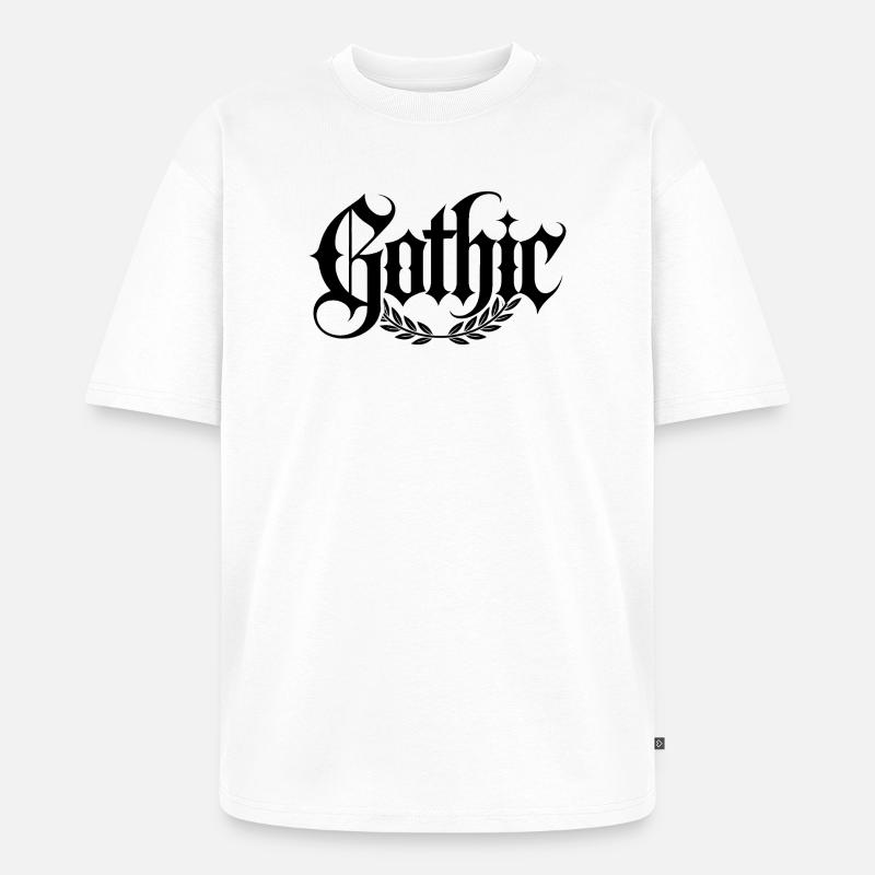 Goth Mommy - Cool Stoic Design - Unisex Premium Oversized Bio T-Shirt - Weiß