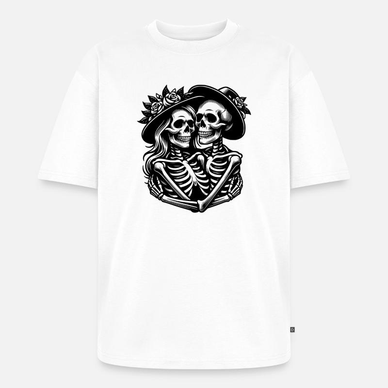 Paar des Grauens - Unisex Premium Oversized Bio T-Shirt - Weiß