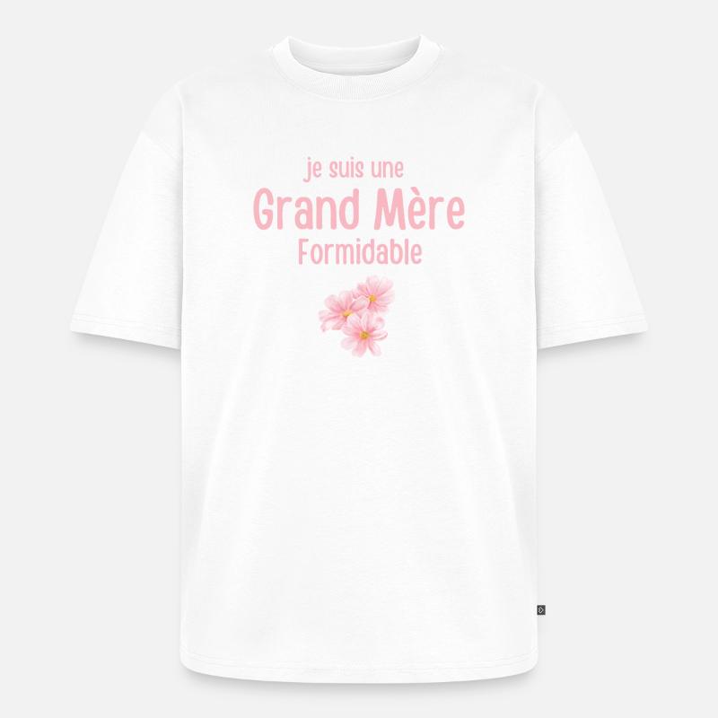 Ich bin eine Urgroßmutter - Unisex Premium Oversized Bio T-Shirt - Weiß
