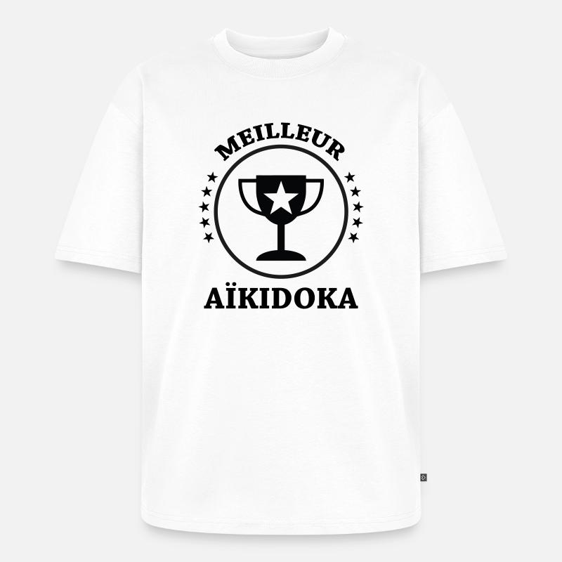 Bestes Aikido – Aikido - Unisex Premium Oversized Bio T-Shirt - Weiß