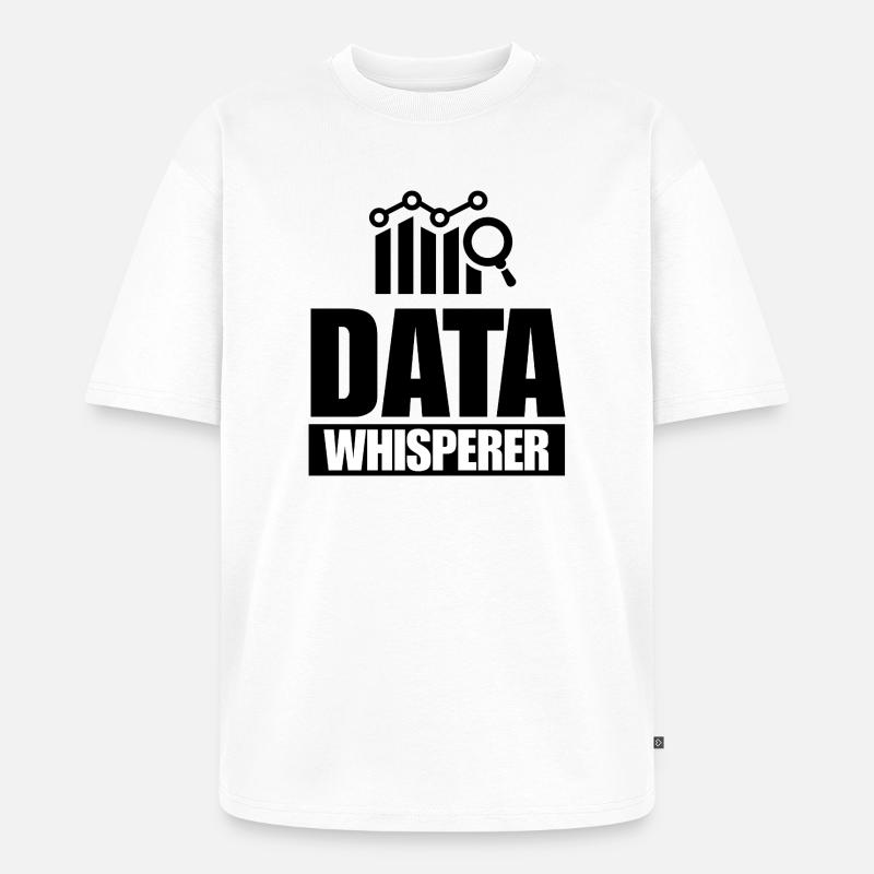Data Analyst Scientist Engineering Analysis - Unisex Premium Oversized Organic T-Shirt - white