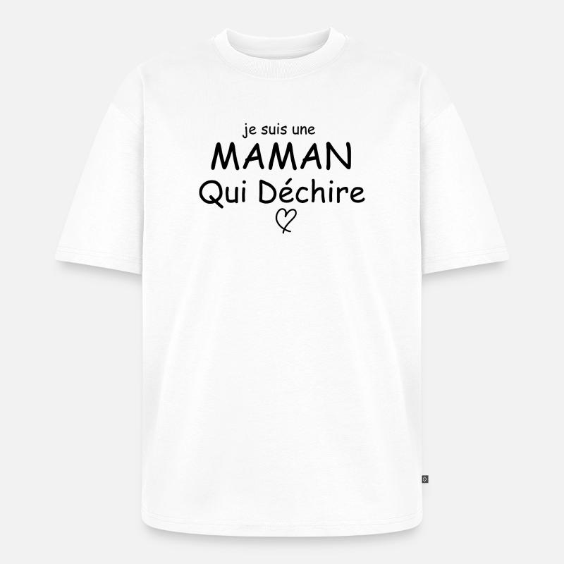 Ich bin eine großartige Mutter - Unisex Premium Oversized Bio T-Shirt - Weiß