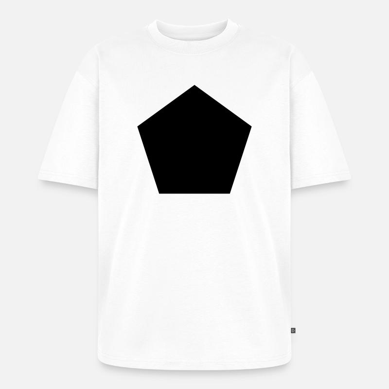 Fünfeck - Unisex Premium Oversized Bio T-Shirt - Weiß