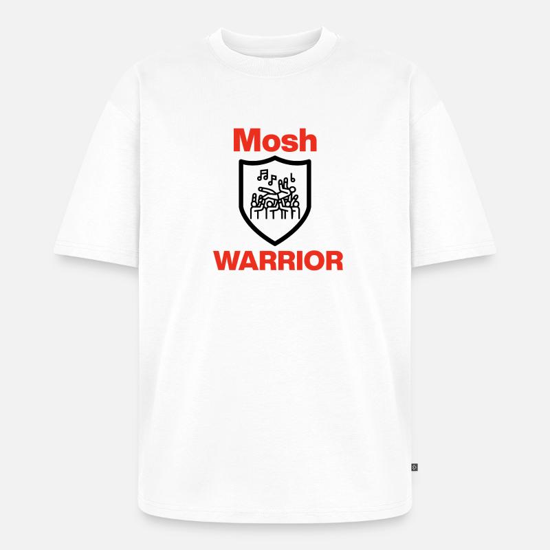 Mosh Warrior – Pit Legend! - Unisex Premium Oversized Bio T-Shirt - Weiß