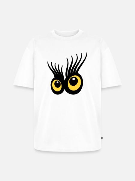 Eyes - Unisex Premium Oversized Organic T-Shirt - white