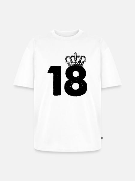 18 Crowns - Unisex Premium Oversized Organic T-Shirt - white
