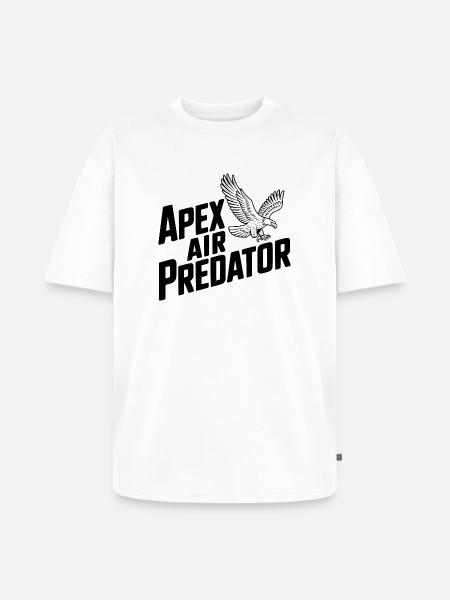 Apex Air Predator - Unisex Premium Oversized Organic T-Shirt - white