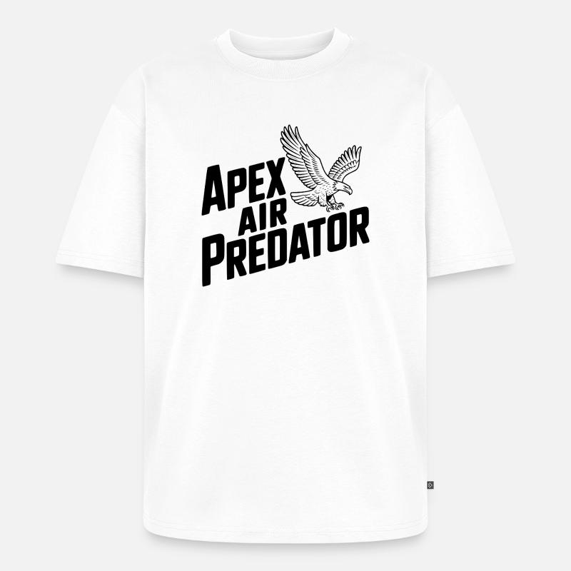 Apex Air Predator - T-shirt Premium bio oversize Unisexe - blanc