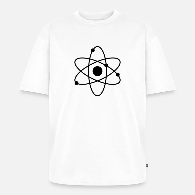 Atom - Unisex Premium Oversized Organic T-Shirt - white