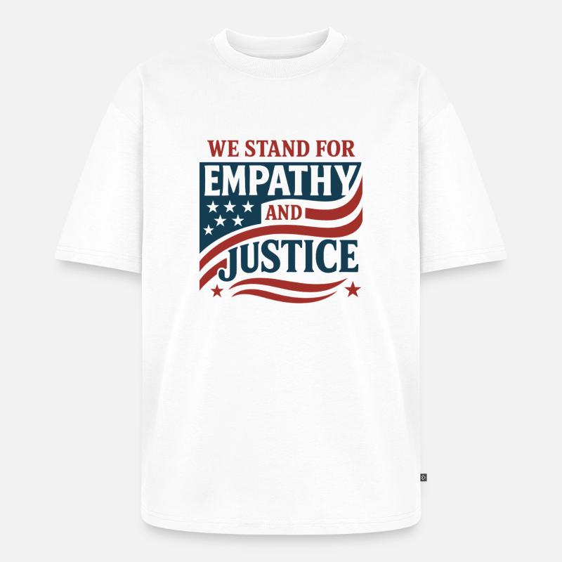 Forensic Nurse Practitioner Empathy & Justice - Unisex Premium Oversized Bio T-Shirt - Weiß
