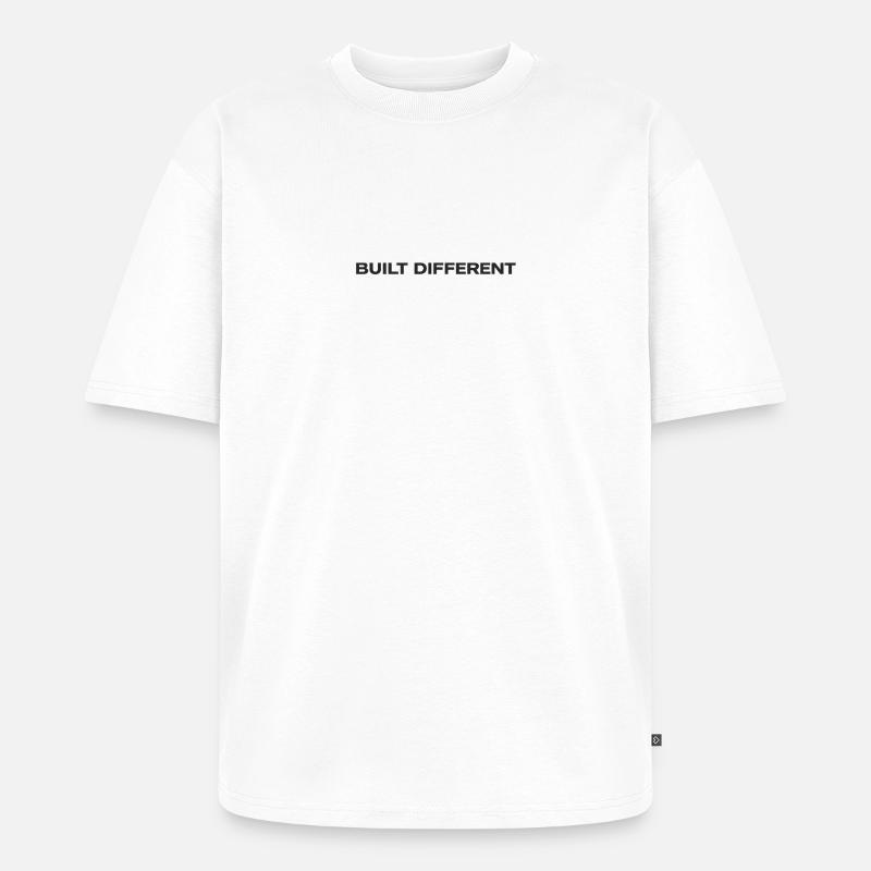 Construit différemment - T-shirt Premium bio oversize Unisexe - blanc