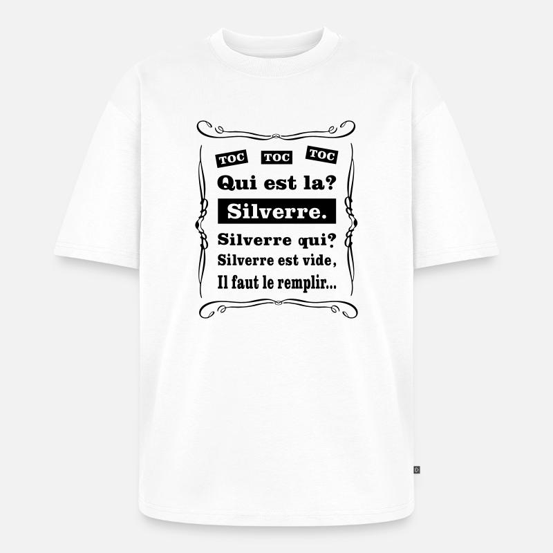 Toc toc toc - T-shirt Premium bio oversize Unisexe - blanc