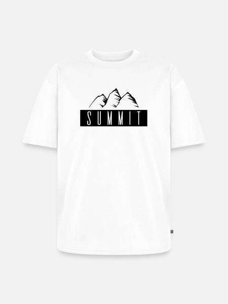 Summit - Unisex Premium Oversized Organic T-Shirt - white