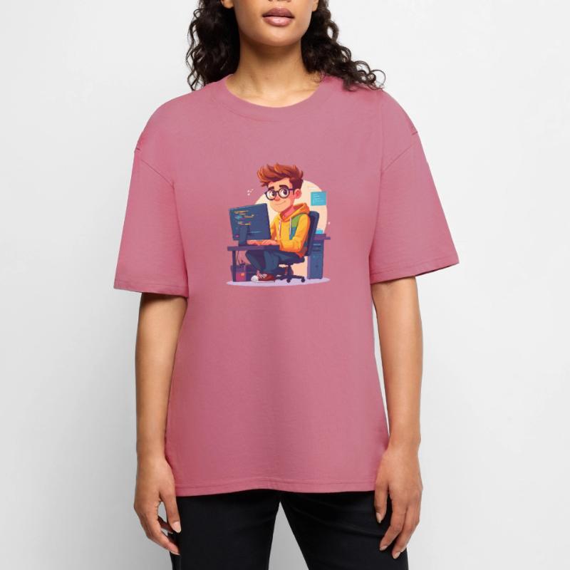 Programmierer oder Nerd Unisex Premium Oversized Bio T-Shirt