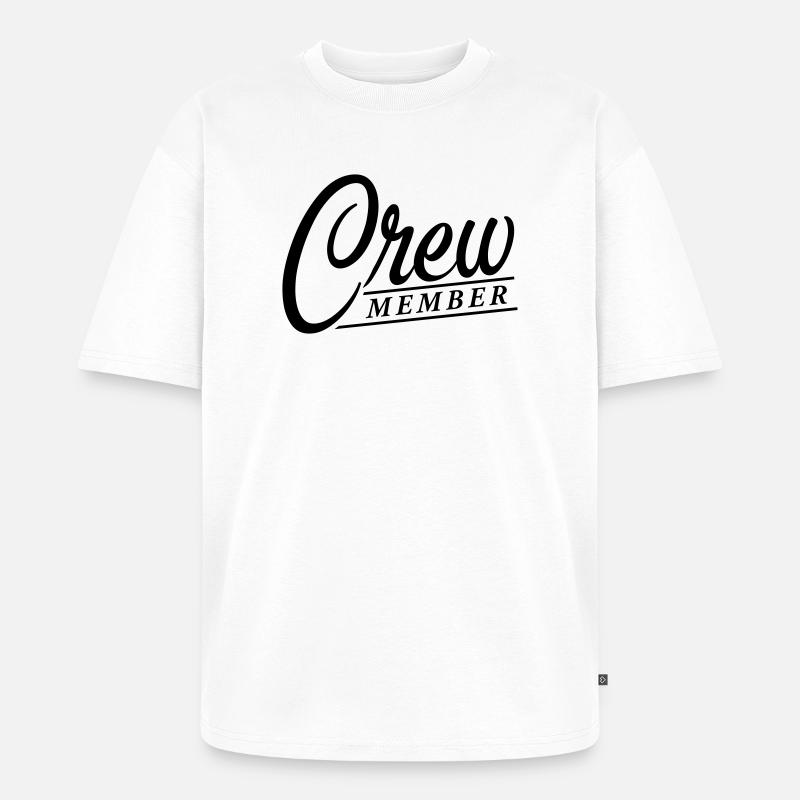 Crew - Unisex Premium Oversized Bio T-Shirt - Weiß