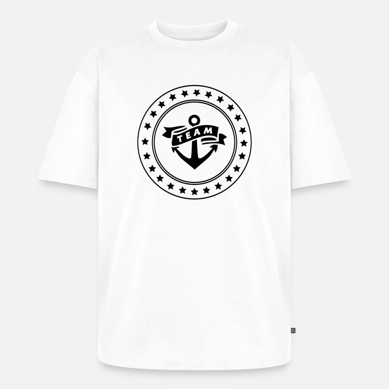 Team Anker - Unisex Premium Oversized Bio T-Shirt - Weiß